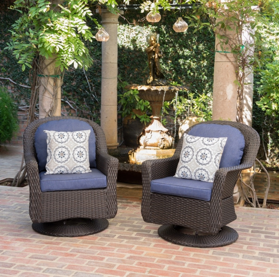 US Local LIAM SWIVEL CLUB CHAIR  Set Of 2