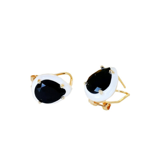 Drop-shaped Inlaid Zircon Women's High-grade Ear Clip