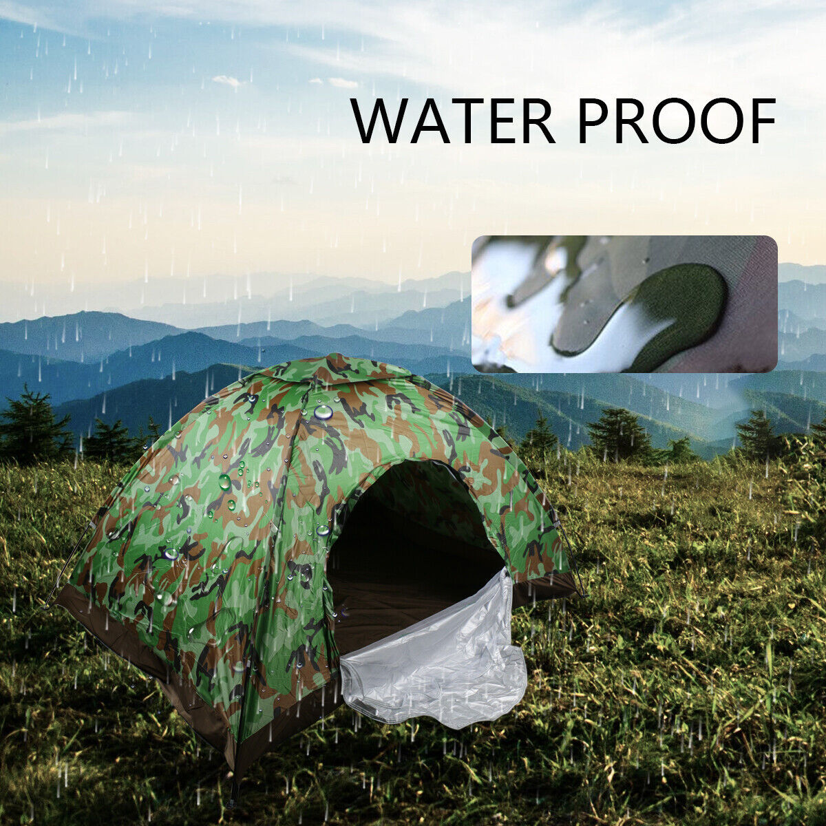 UK Local 2-3 Man Automatic Instant Double Layer-Up Camping Tent Waterproof Outdoor
