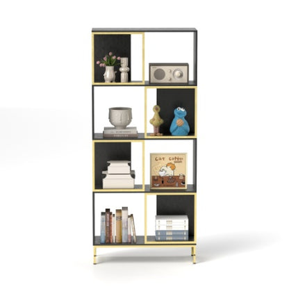 US Local 4-Tier Storage Shelves, Bookcase Display Storage Shelf Corner Shelf For Small Space, Living Room