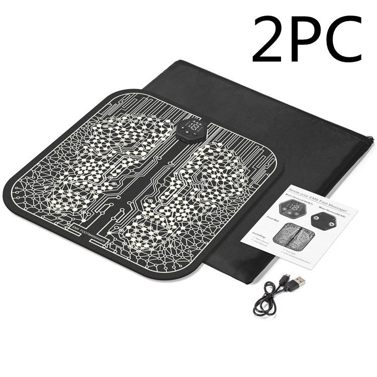 USA Local Ems Foot Massager Mat Tens Fisioterapia Electric Foot Cushion Blood Circulation Acupunctur Pad Foot Health Care Relaxation Pain