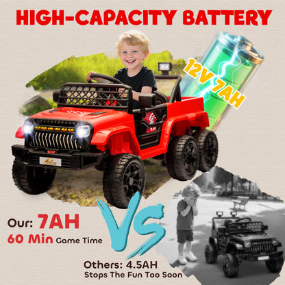 US Local 12V 4x4 Kids Electric Car w/ 2WD/4WD Switchable