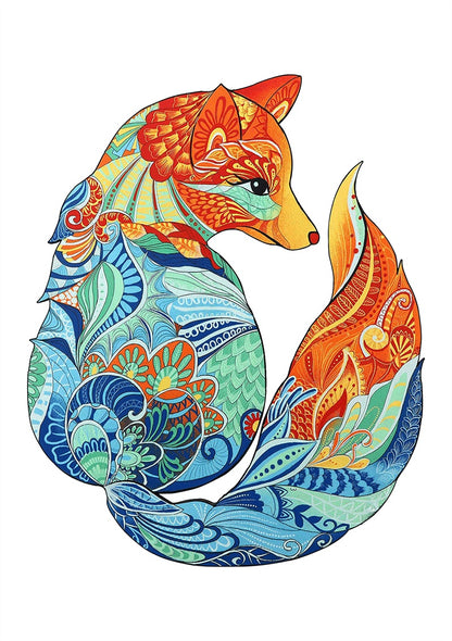 US Local Each Piece Is Animal Shaped Christmas Gift Colorful Elephant Turtle Wooden Jigsaw Puzzles