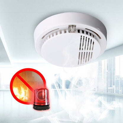 US Local Smoke Alarm Detector Fire Gas Alarm Detector With Battery Photoelectric Sensor Alert Warning