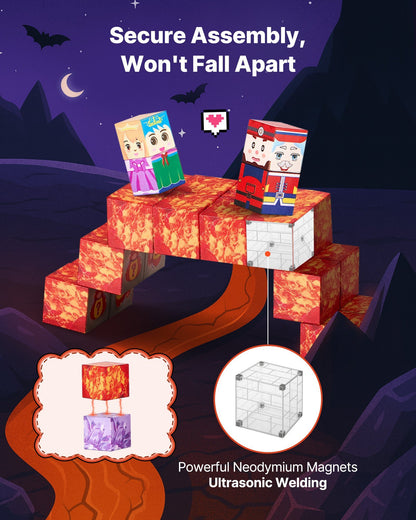 US Local Magnetic Blocks 150 PCS Dark Castle Set STEM Montessori Sensory Toys