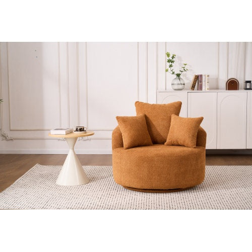 US Local LY-031WH SWIVEL COMPRESSION CHAIR Single-seat Compression Chair, Crochet Yarn Material, Full Sponge Compression Swivel Chair,Compression Chair For Home Living  Home Furniture  Apartment  Hotel Office