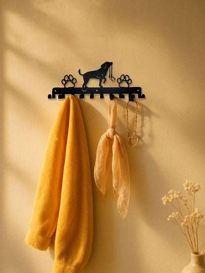 US Local 1Pc Cute Rustic Wall Rack W Hooks - Space-Saving Storage For Coats, Hats,Towels