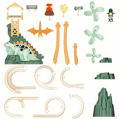 US Local Explore The Dinosaur Winding Mountain Railcar Train