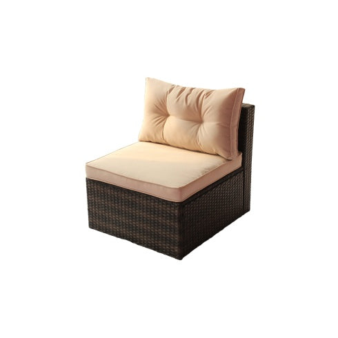 USA Local Patio Furniture Set PE Rattan Sectional Garden Furniture Corner Sofa Set