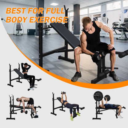 US Local Weightlifting Bench, Bench Press Set With Squat And Bench