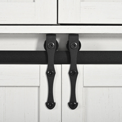 UK Local Kitchen Island, Serving Cart With Extendable Worktop, Kitchen Cart On Wheels, Kitchen Cabinet With 2 Sliding Doors And 3 Drawers, Dining Cart With Wood Grain, Kitchen Cabinet