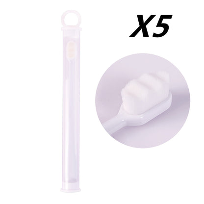 US Local Ultra-fine Toothbrush Super Soft Bristle Deep Cleaning Brush Portable For Oral Care Tools Teeth Care Oral Cleaning Travel