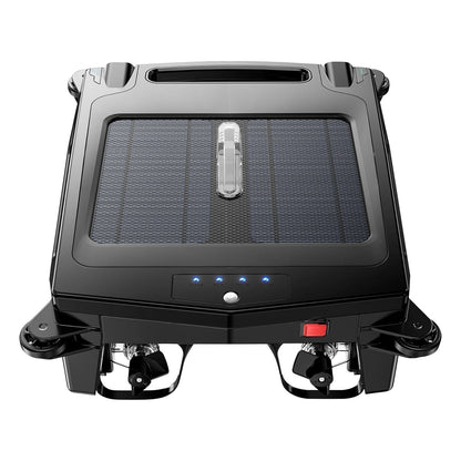 US Local 1 Pc Solar Powered Robotic Pool Skimmer Automatic Swimming Pool Surface Cleaner With 2 Cleaning Modes Dual Charging Methods IPX7 Waterproof 1937sq.ft Coverage APP Control