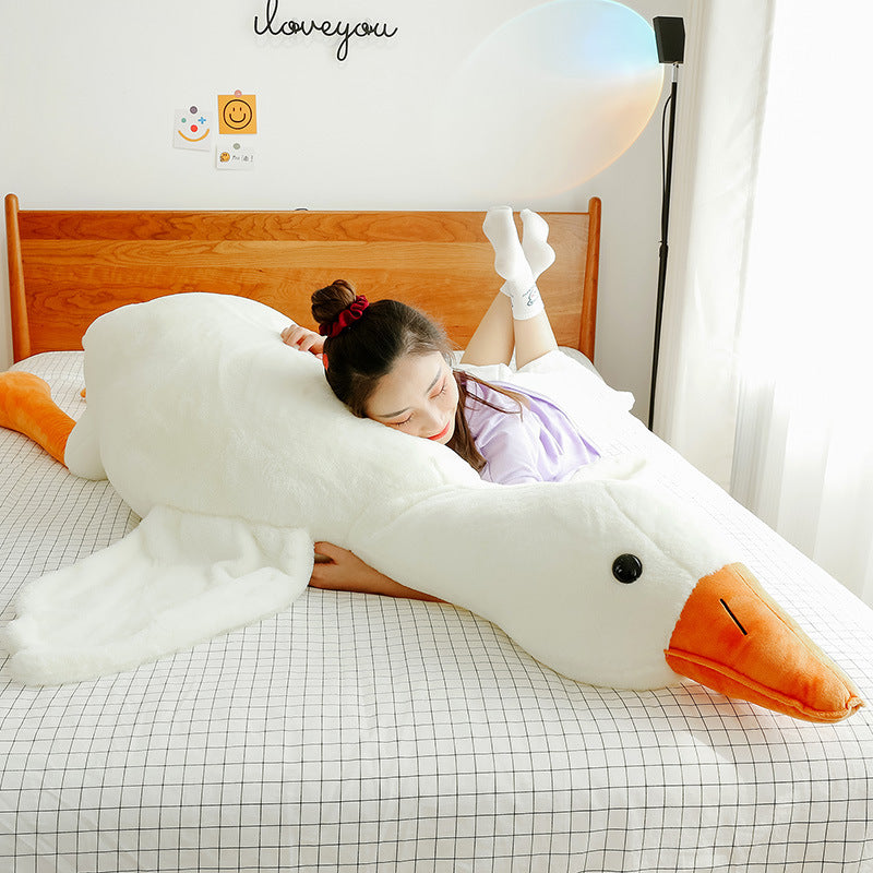 US Local Cute Big White Geese Pillow Plush Toy