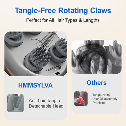 US Local Hair Relaxation Tool 3D Massage Comb Smart Scalp Massager Relieves Fatigue Essential For Home And Office Rechargeable Massager