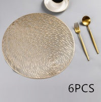 Solid Color Nordic Round Placemat