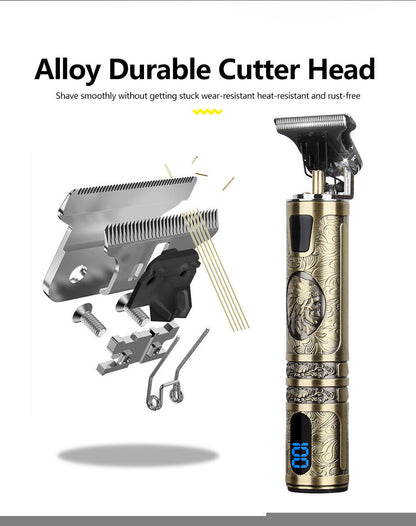 US Local Beard Trimmer Hair Clippers Cordless Hair Cutting Kit Barber Shaving Machine For Men USB Rechargeable