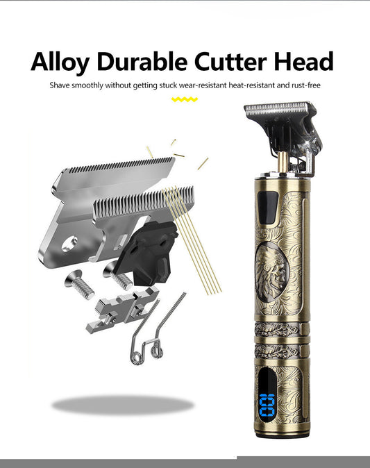 US Local Beard Trimmer Hair Clippers Cordless Hair Cutting Kit Barber Shaving Machine For Men USB Rechargeable