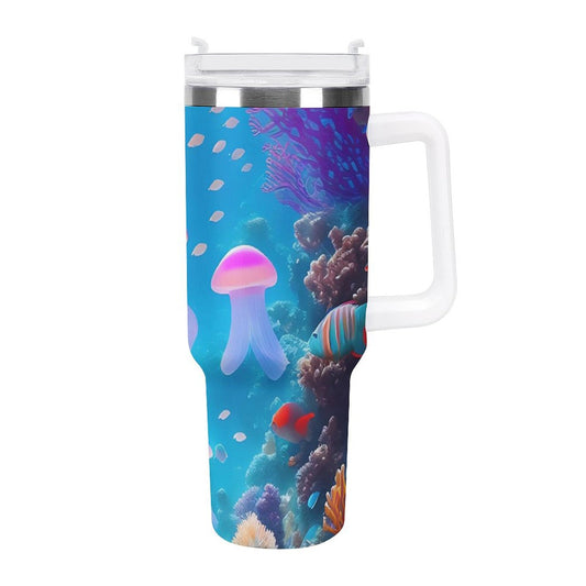 PHDT00451 POD US Local Tumbler 40 oz Large Capacity Car Cup Seahorse