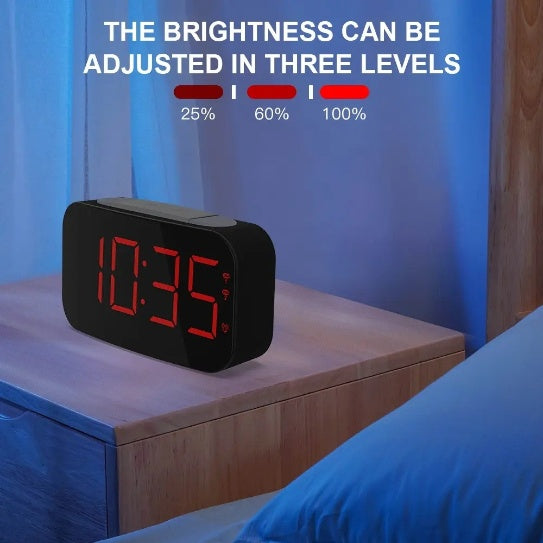 US Local LED Digital Watch Alarm Clock Silent Alarm Clock Plastic Vibrating Alarm Clock For Sleepers