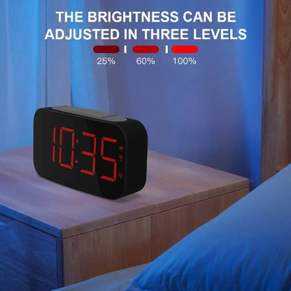 US Local LED Digital Watch Alarm Clock Silent Alarm Clock Plastic Vibrating Alarm Clock For Sleepers