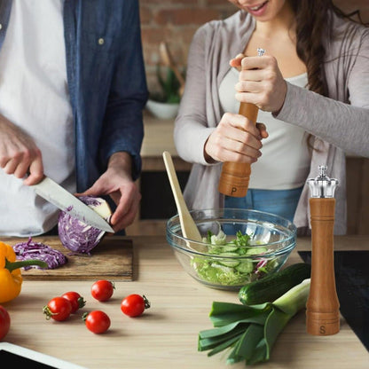 US Local 10 Inch Salt And Pepper Grinder Set