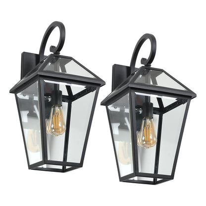 US Local Modern Outdoor Waterproof Wall Lamp 2pack