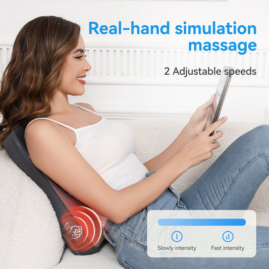 US Local Short Walk Cushion Massager, Kneads And Heats The Waist And Back, Suitable For Office And Home Use, Portable Multi-functional Massage Device