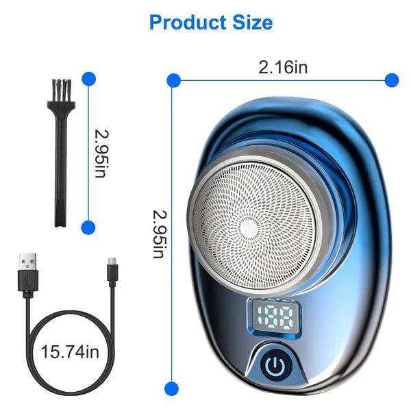 US Local Portable Electric Shaver With LED Digital Display Type-C Rechargeable