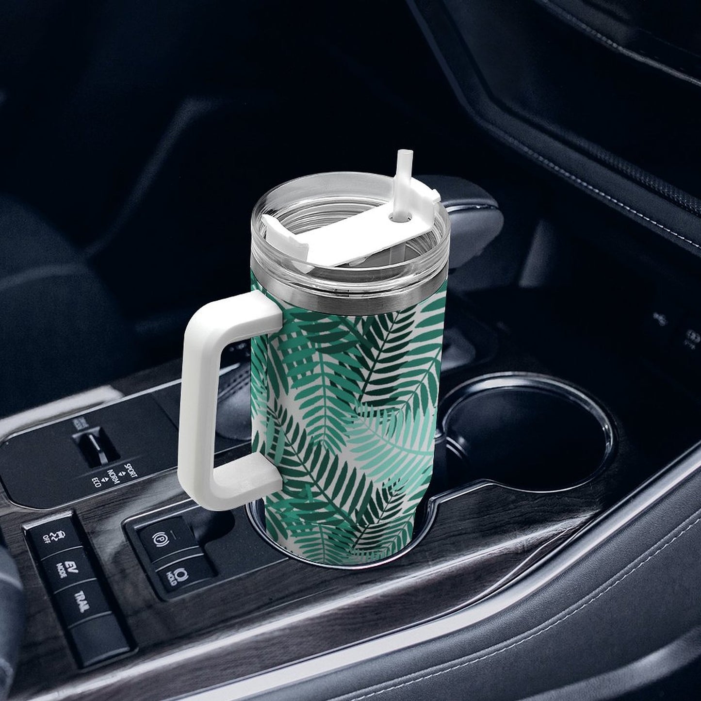 PHDT00232 POD US Local Tumbler 40 oz Large Capacity Car Cup Branches, Leaves, Summer