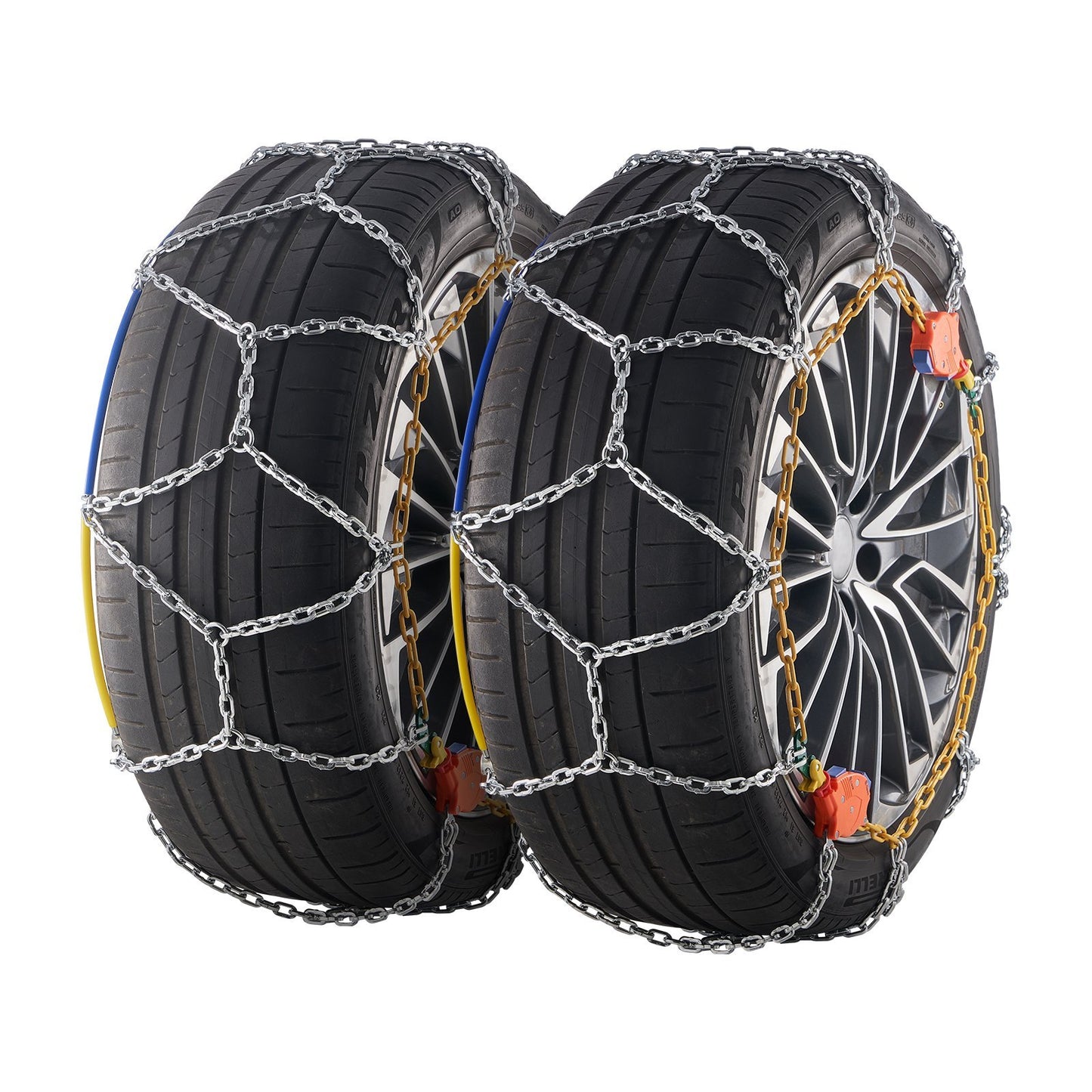 US Local VEVOR Auto Tightening Snow Chains Diamond Mesh Anti-slip Traction Wheel Chains
