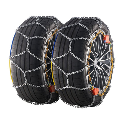 US Local VEVOR Auto Tightening Snow Chains Diamond Mesh Anti-slip Traction Wheel Chains