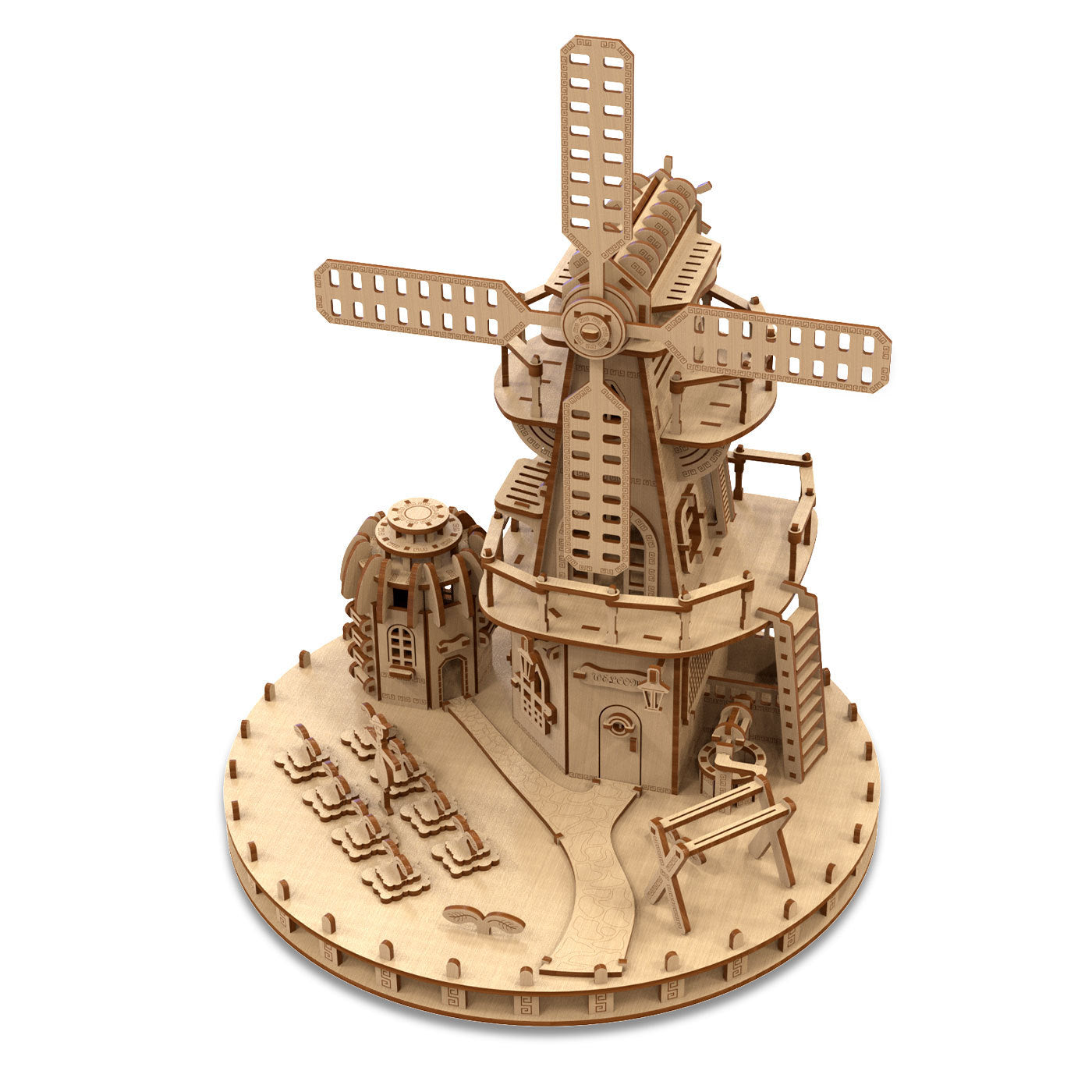 US Local Fashion Simple Williams Manor Shape Puzzle Toys