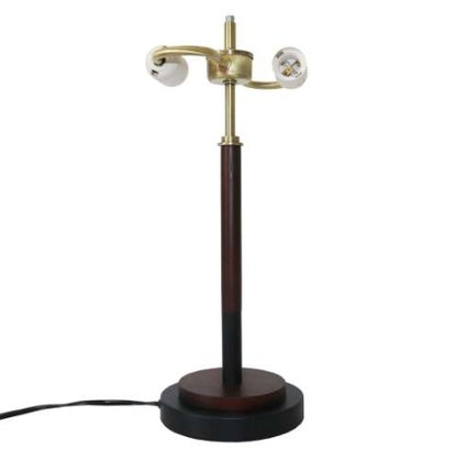US Local High Quality Hotel European Modern Bed Side Nightstand Decorative Led Table Desk Lamp, Cosmiclume Black Umbrella Shaped Table Lamp - Walnut - Bronze 110V