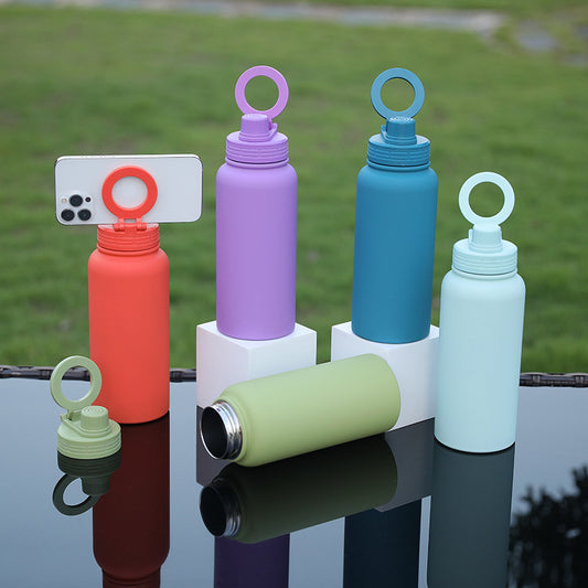 Large Capacity 1L Vacuum Cup Mobile Phone Magnetic Bracket