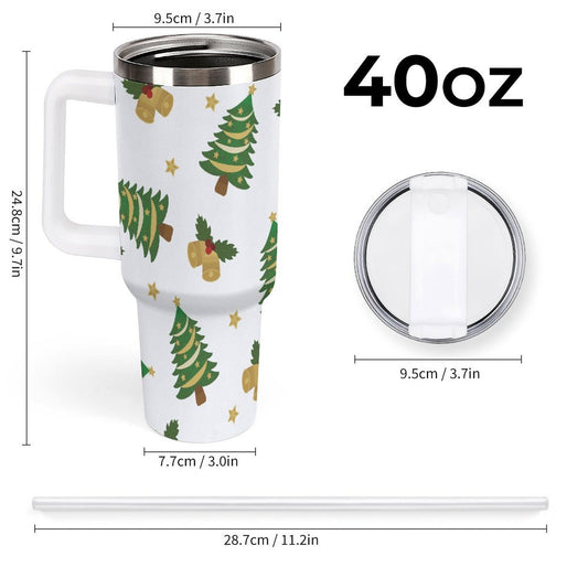 PHDT00318 POD US Local Tumbler 40 oz Large Capacity Car Cup Christmas Tree
