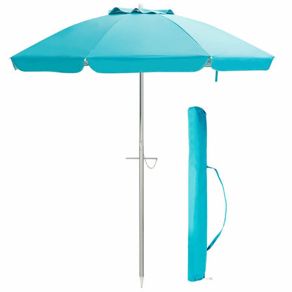 US Local 6.5 Feet Beach Umbrella With Carry Bag Without Weight Base