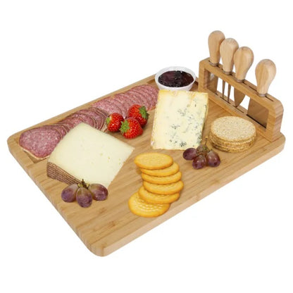 US Local Bamboo Charcuterie Cheese Board Platter Board Serving Tray