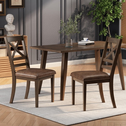 US Local Dining Chairs Set Of 2, Brown