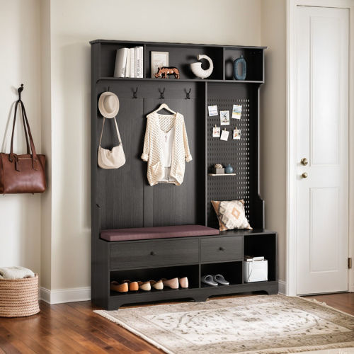 US Local Storage Rack Suitable For Corridors Living Rooms Black