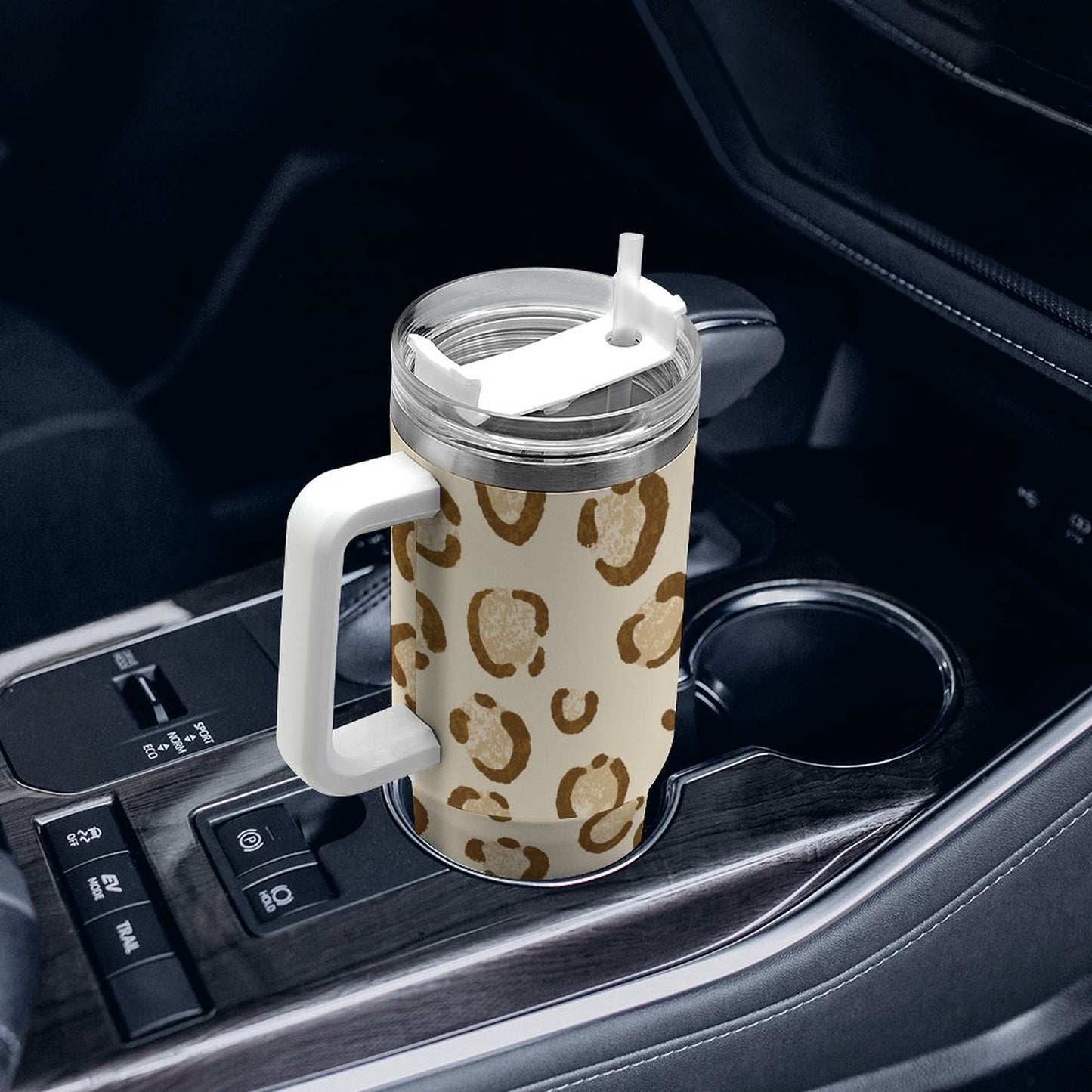 PHDT00404 POD US Local Tumbler 40 oz Large Capacity Car Cup Leopard
