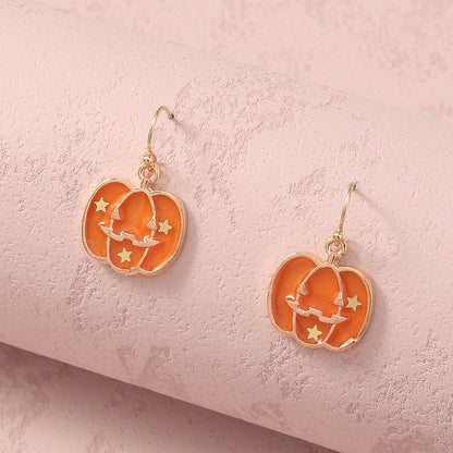 Simple Geometric Personality Halloween Earrings