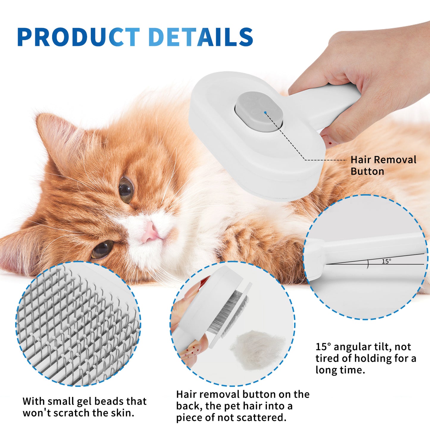 US Local Efficient Universal Pet Hair Removal Comb, Gently Smoothing Out The Tangled Hair Of Your Beloved Pet, Carefully Caring For Every Gentle Touch
