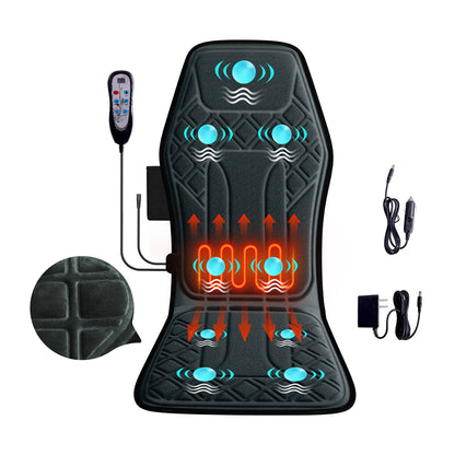 US Local Model Massage Cushion, Neck And Back Kneading And Heating, 9 Levels Of Intensity,9 Modes, Home And Office Electric Massage Pad, Portable Multifunctional Massager, 10,20,30 Minutes Timer