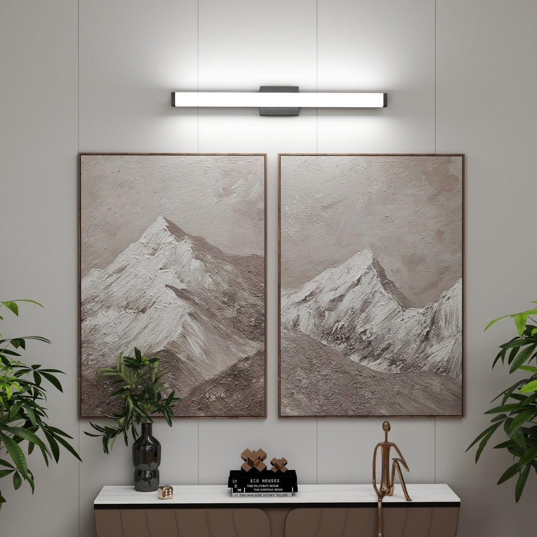 US Local Bathroom Vanity Light Black - 33 Inch Modern Vanity Lights For Bathroom - 18W LED Bath Lights Over Mirror Cool White Light 6000K