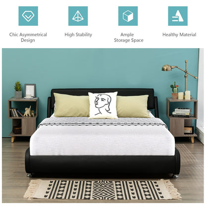 US Local 2 Pieces Wooden Modern Nightstand Set With Legs For Living Room