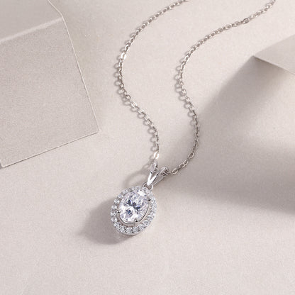 US Local Infinite - A Fashionable And Luxurious Diamond Jewelry Pendant Set With Moissanite S925 Sterling Silver And Platinum Plating
