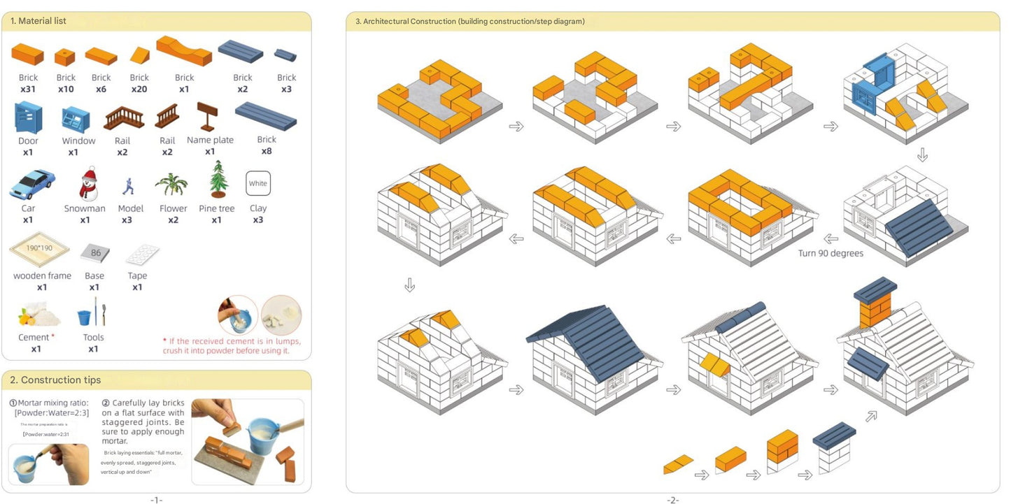 US Local Children's Puzzle Toy Snow House Holiday Gift Box