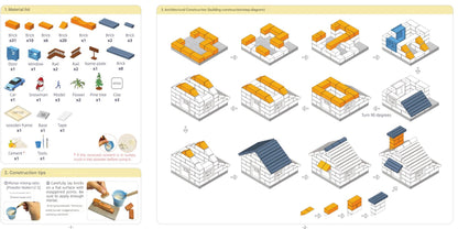 US Local Children's Puzzle Toy Snow House Holiday Gift Box