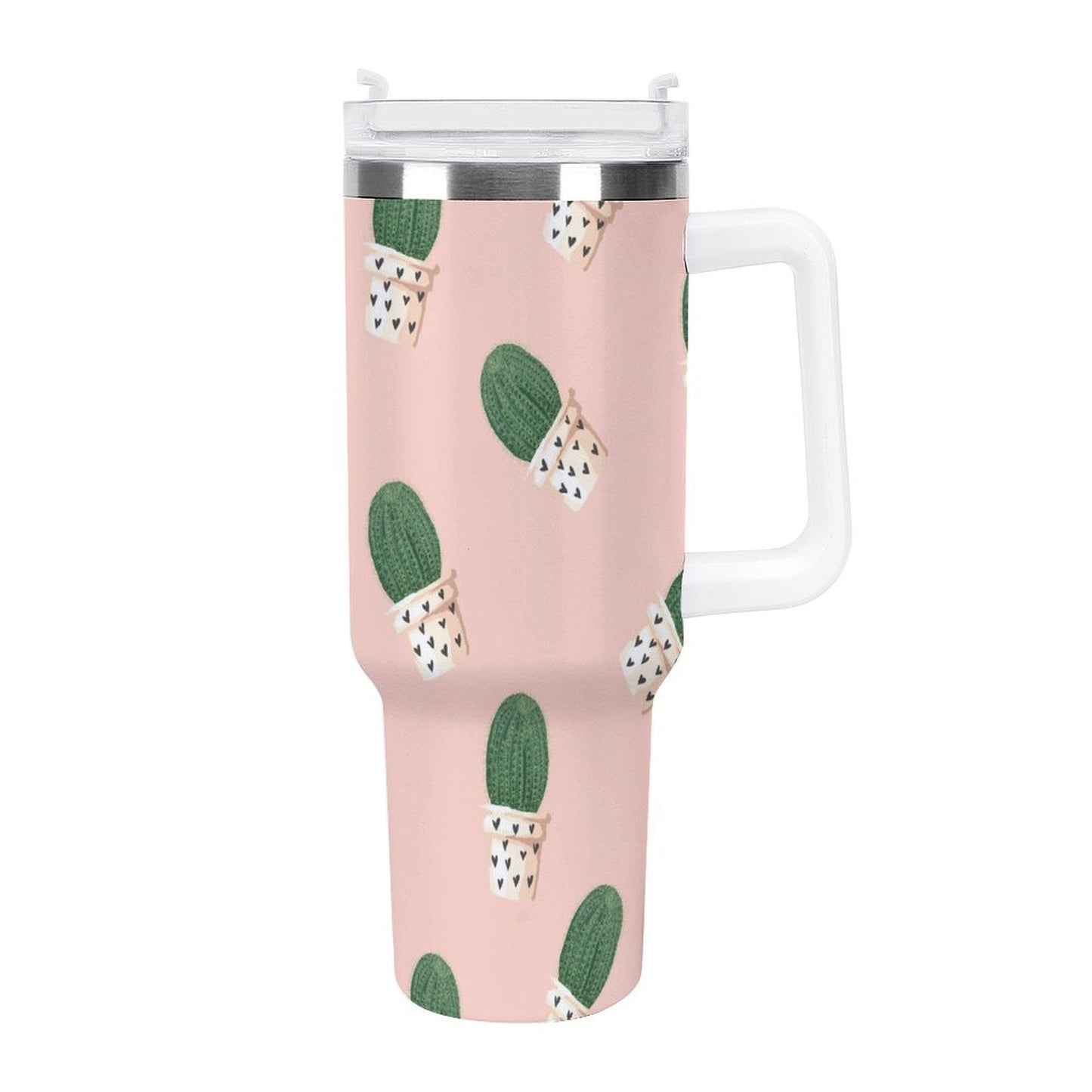 PHDT00050 POD US Local Tumbler 40 oz Large Capacity Car Cup Summer Cactus, Love